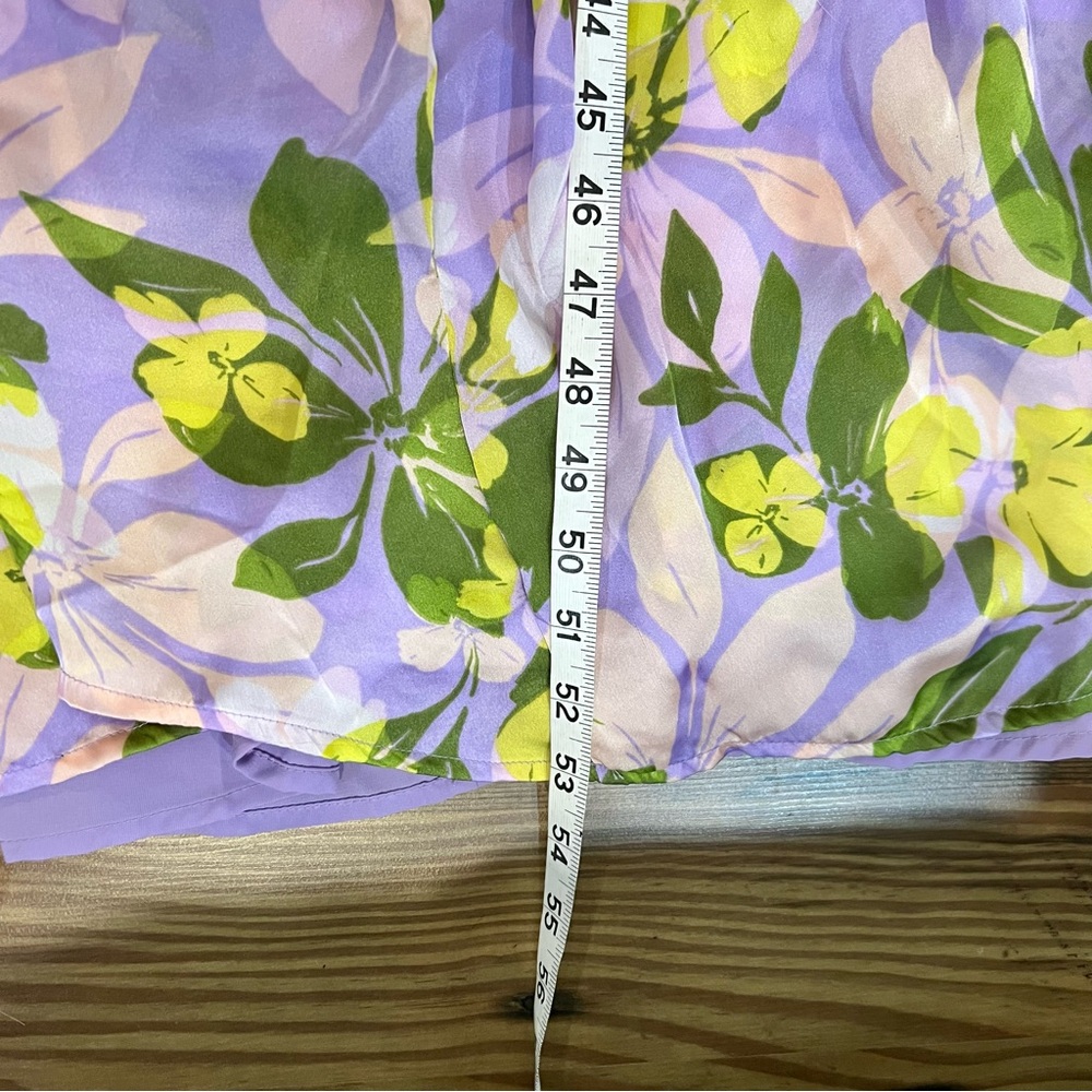 VENUS Long Sleeve Floral Dress in Purple and Green - Picture 6 of 6